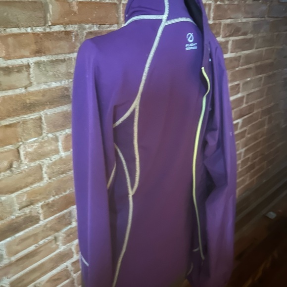North Face Flight Series Windbreaker w Reflective Trim.  Purple & Black, Small. - Picture 2 of 14